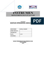 Instrumen Monitoring Dan Evaluasi Progra