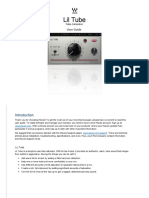 Lil Tube Tube Saturator User Guide