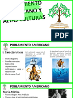 Origen y desarrollo del poblamiento en América y el Perú