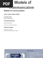 Models of Communication