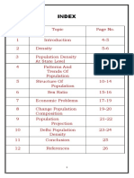 Population Density and Structure in Delhi