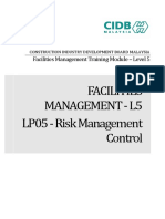 CIDB L5 LP05 Risk Management Control