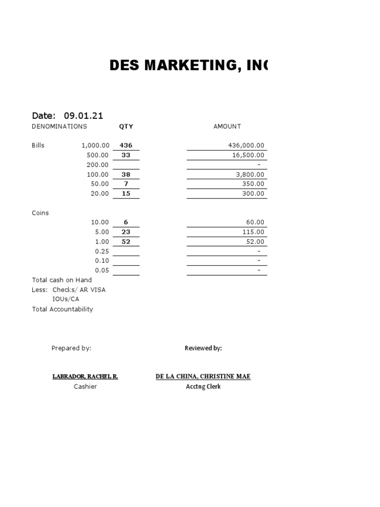 des-marketing-cash-report-summary-pdf-cash-business-process