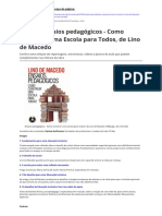 Livro 4 Ensaios Pedagogicos Como Construir Uma Escola para Todos de Lino de Macedo