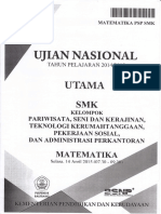 Soal UN SMK 2014-2015 Matematika Kel. Pariwisata 