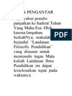 Makalah Landasan Filosifis Pendidikan (Terbaru)