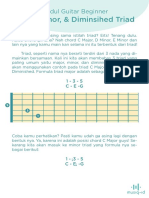 Major, Minor, and Diminished Triads