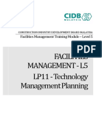CIDB L5 LP11 Technology Management Planning