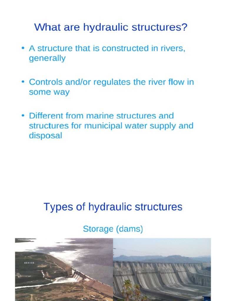 Lec 0 Hydraulic Structures PDF