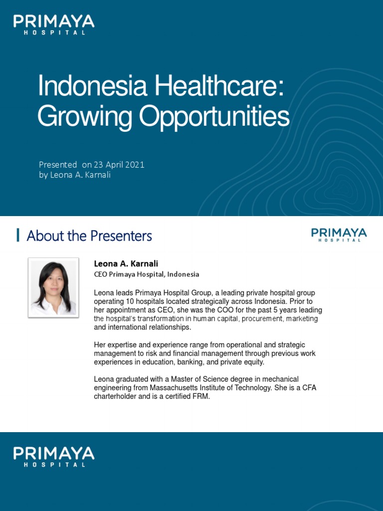 Indonesia Healthcare Growing Opportunities Pdf Health Care Hospital
