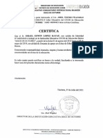 Certificado Cecib Doce de Octubre