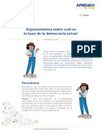 Argumentamos Sobre Cuál Es La Base de La Democracia Actual