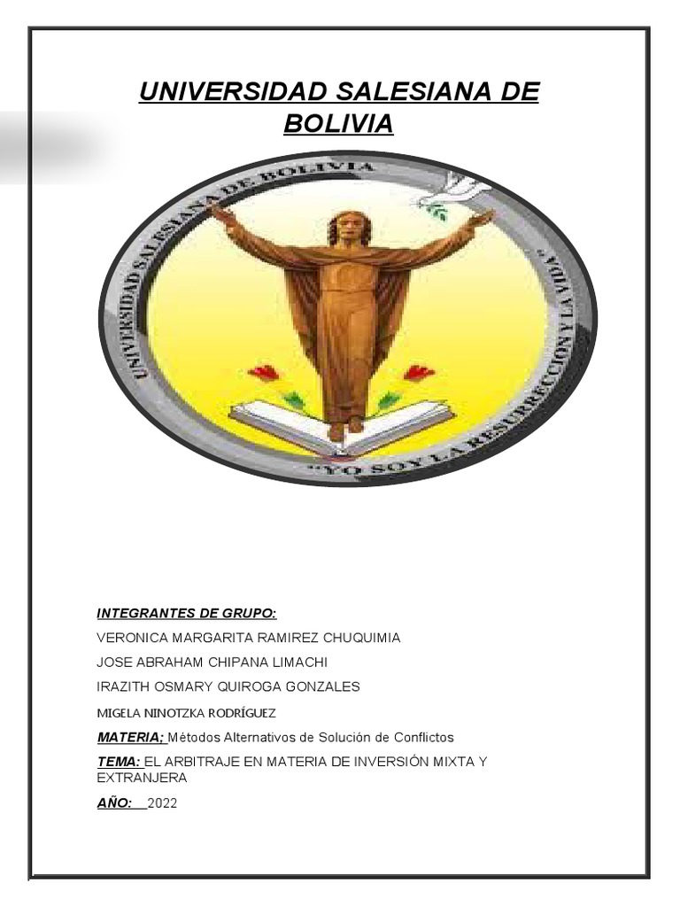 EL ARBITRAJE en Materia de Inversion Mixta y Extrangera | Descargar ...