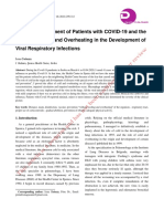 Results of Treatment of Patients With COVID-19 and The Role of Cooling and Overheating in The Development of Viral Respiratory Infections