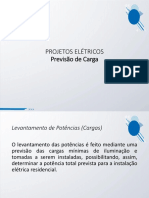 INSTALAÇÕES ELÉTRICAS PREVISÃO DE CARGA