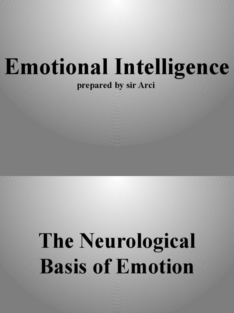 Understanding Emotional Intelligence | PDF | Emotions | Emotional ...