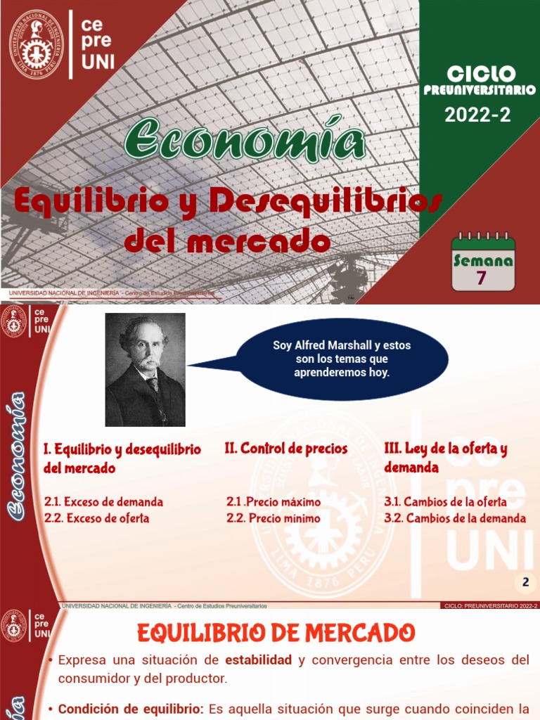 Equilibrio y desequilibrio del mercado | PDF | Oferta y demanda ...