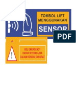 SIGN TOMBOL LIFT