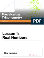 Lesson 1 Real Numbers