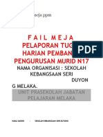 Contoh Fail Meja PPM Pra Sekolah