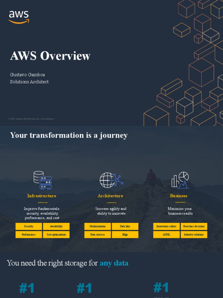 AWS Storage Overview PDF Amazon  Services Cloud Computing