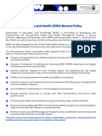 Occupational Safety and Health General Policy - 2020 - V2