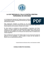 CGT Repudio Fallo CFK