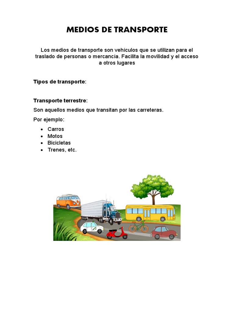 Medios de Transporte | PDF