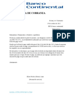 Carta de Cobranza