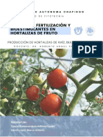 Nutrición, Fertilización y Bioestimulantes en Hortalizas de Fruto