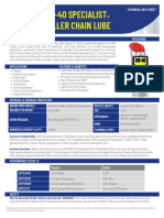 WD 40 Specialist Roller Chain Lube Tds Sheet