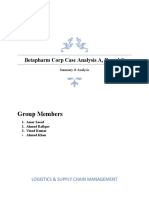 Betapharm Corp Case Analysis A, B, C