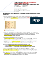 Sample Exam 2 Summer 2020 Microbiology