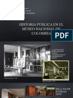 Historia pública en el Museo nacional de Colombia