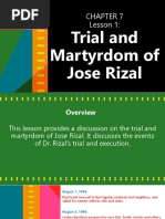 Trial and Martyrdom of Jose Rizal