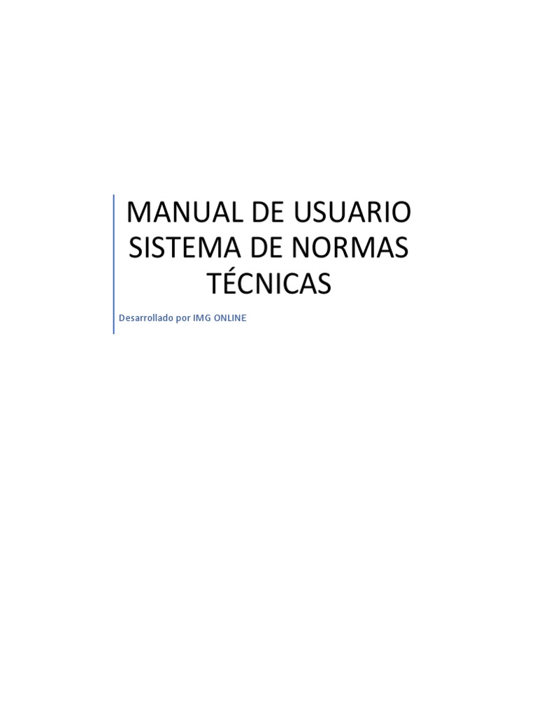 Manual de Usuario Normas | PDF | Usuario (informática) | Contraseña