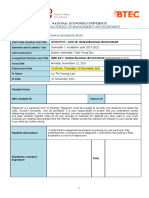 Assignment Brief GBE A2.1 - Pathway Business Management