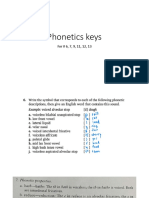 Additional Phonetic Keys