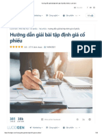 Bài tập định giá cổ phiếu