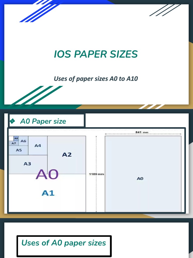 Ios Paper Sizes | PDF