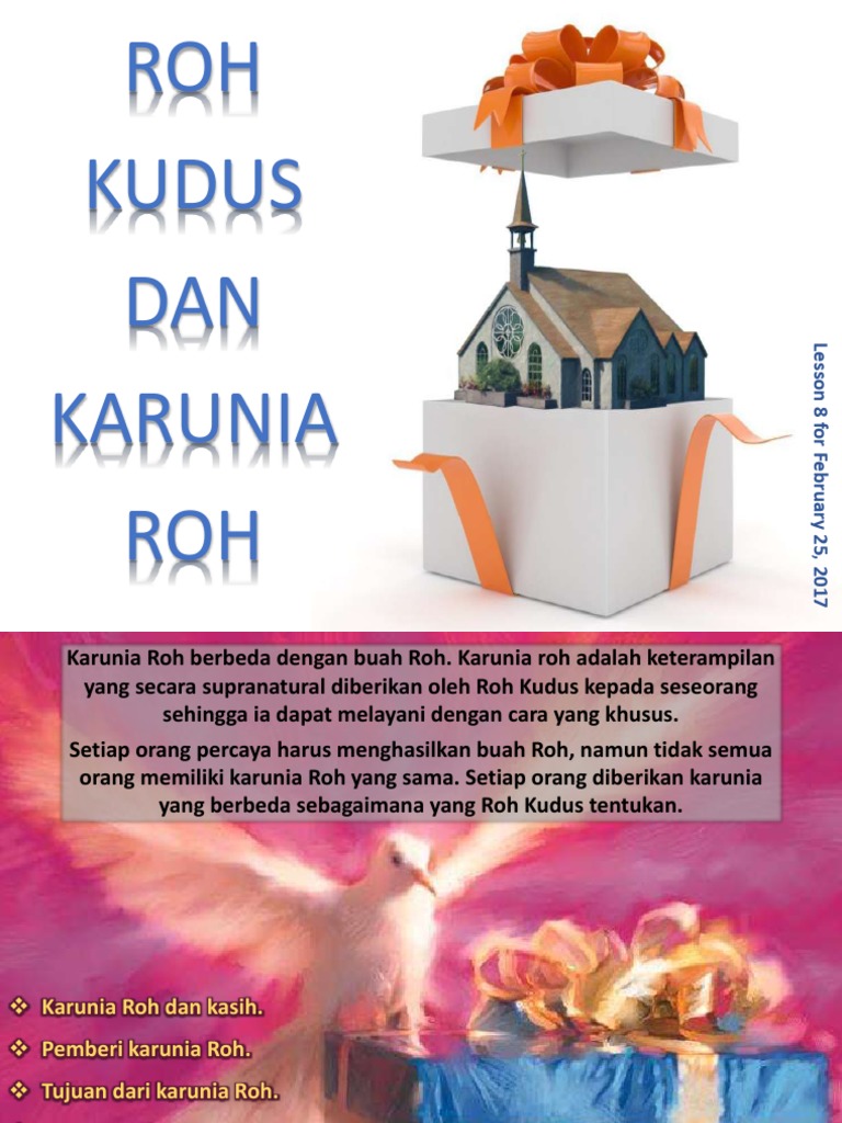 Karunia Roh Kudus dan Pelayanannya | PDF