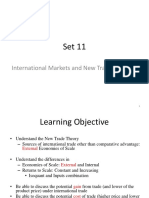 Set 11 International Markets and New Trade Theory