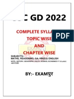SSC GD Syllabus