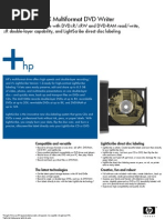 HP 1040 (E) DVD Drive Manual - English