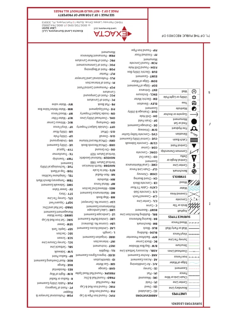 LEGEND PDF Surveying Civil Engineering