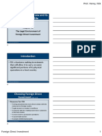 Session 18 - Foreign Direct Investment