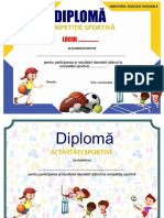 Diploma Competitii Sportive 2022