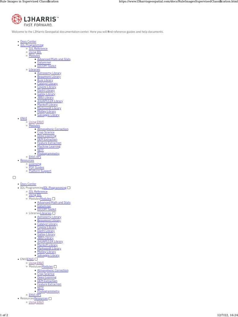 Rule images in supervised classification from envi pdf distance angle