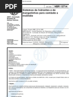 NBR 13714 - 2000 - Sistemas de Hidrantes e de Mangotinhos para Combate a Incêndio