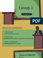 Types of Speech Style